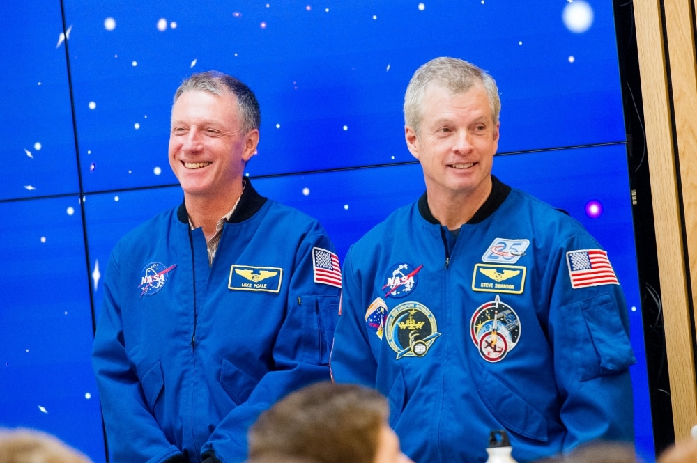 Astronauts' visit leaves Tonbridge students floating on air